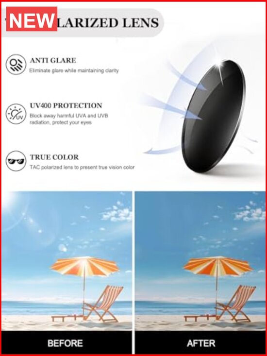 Polarized Rhinestone Wrap Around Sunglasses UV400 Protection for Driving main image 3